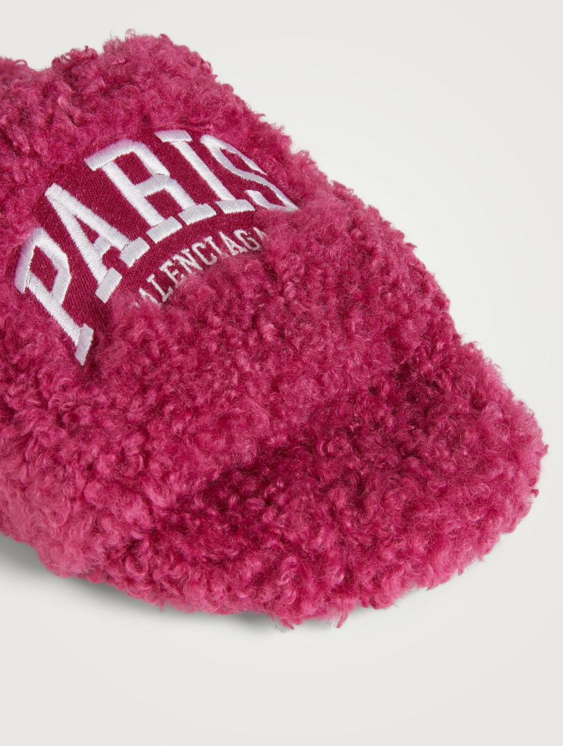 Furry Paris Slide Sandals