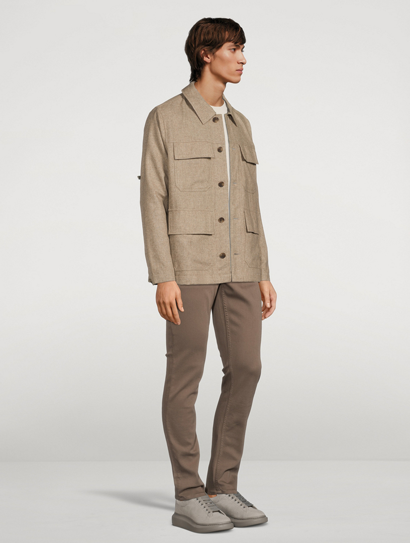 Clive Wool-Blend Shirt