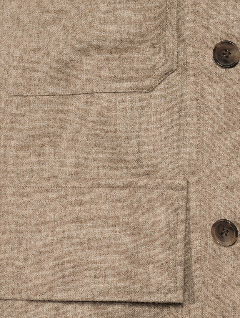 Clive Wool-Blend Shirt