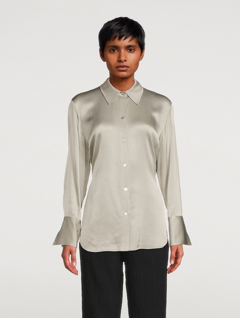 Relaxed Satin Blouse