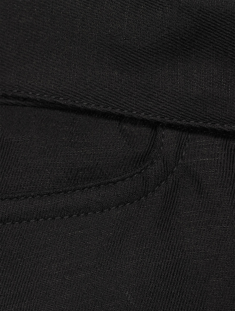 Tie-Front Wide-Leg Trousers