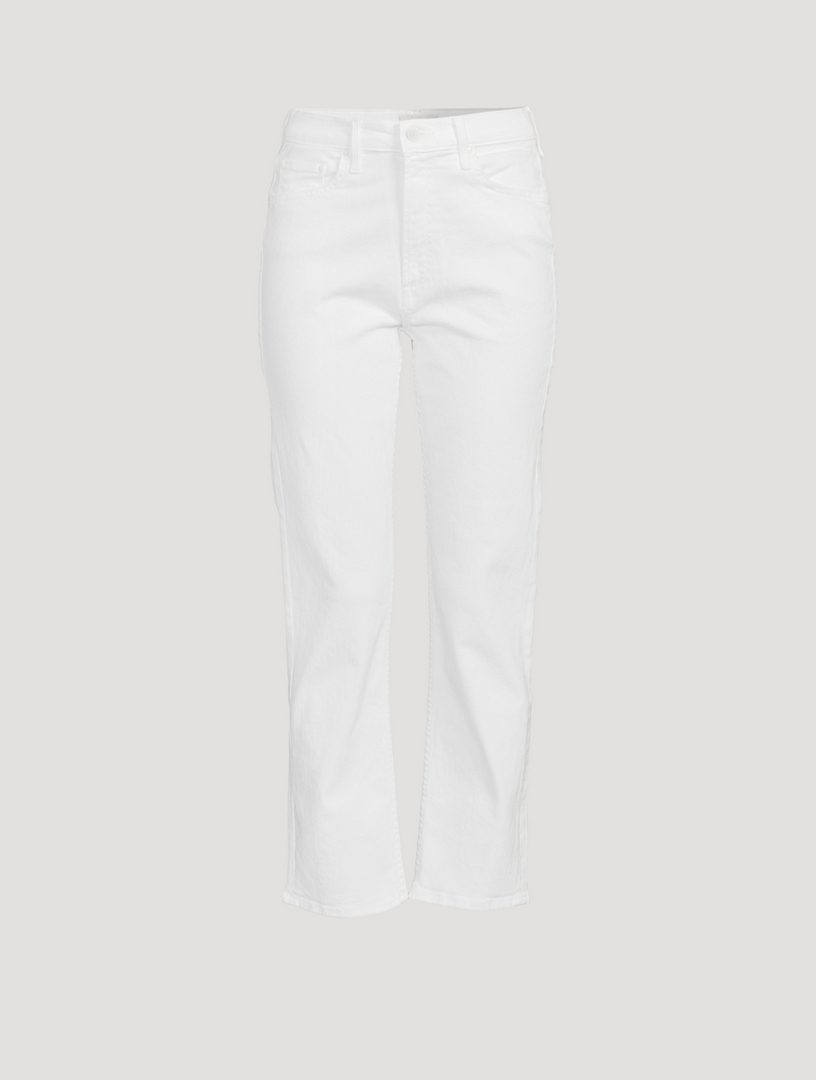 MOTHER Rider High-Waisted Straight-Leg Jeans | Holt Renfrew