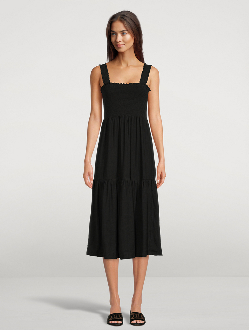 Shoshanah Smocked Midi Dress