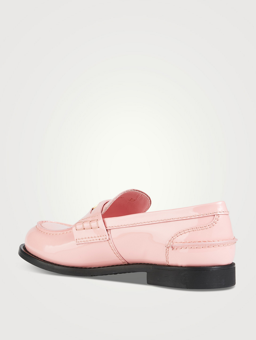 【MIU MIU】PENNY LOAFERS Miu Miu Leather Penny Loafers | Black | FARFETCH CA