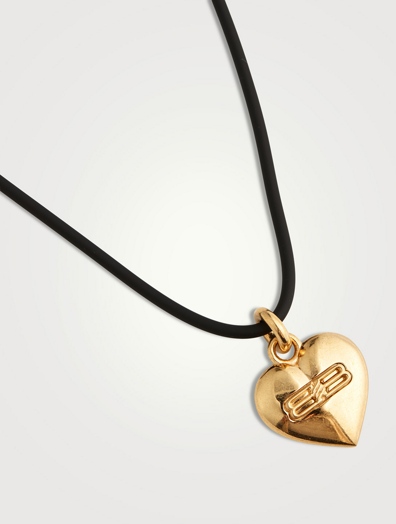 Balenciaga heart on sale locket necklace