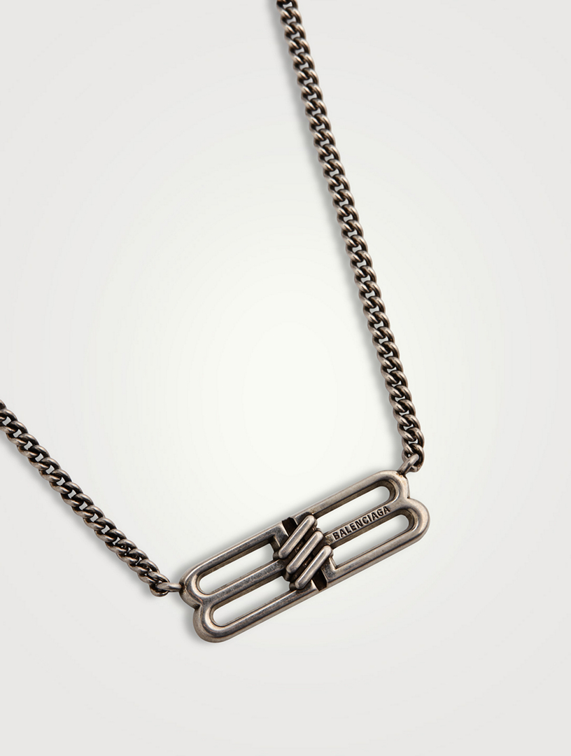 海外直送★ギフトにも【BALENCIAGA】BB Icon Heart Necklace 海外直送☆ギフトにも【BALENCIAGA】BB Icon Heart Necklace