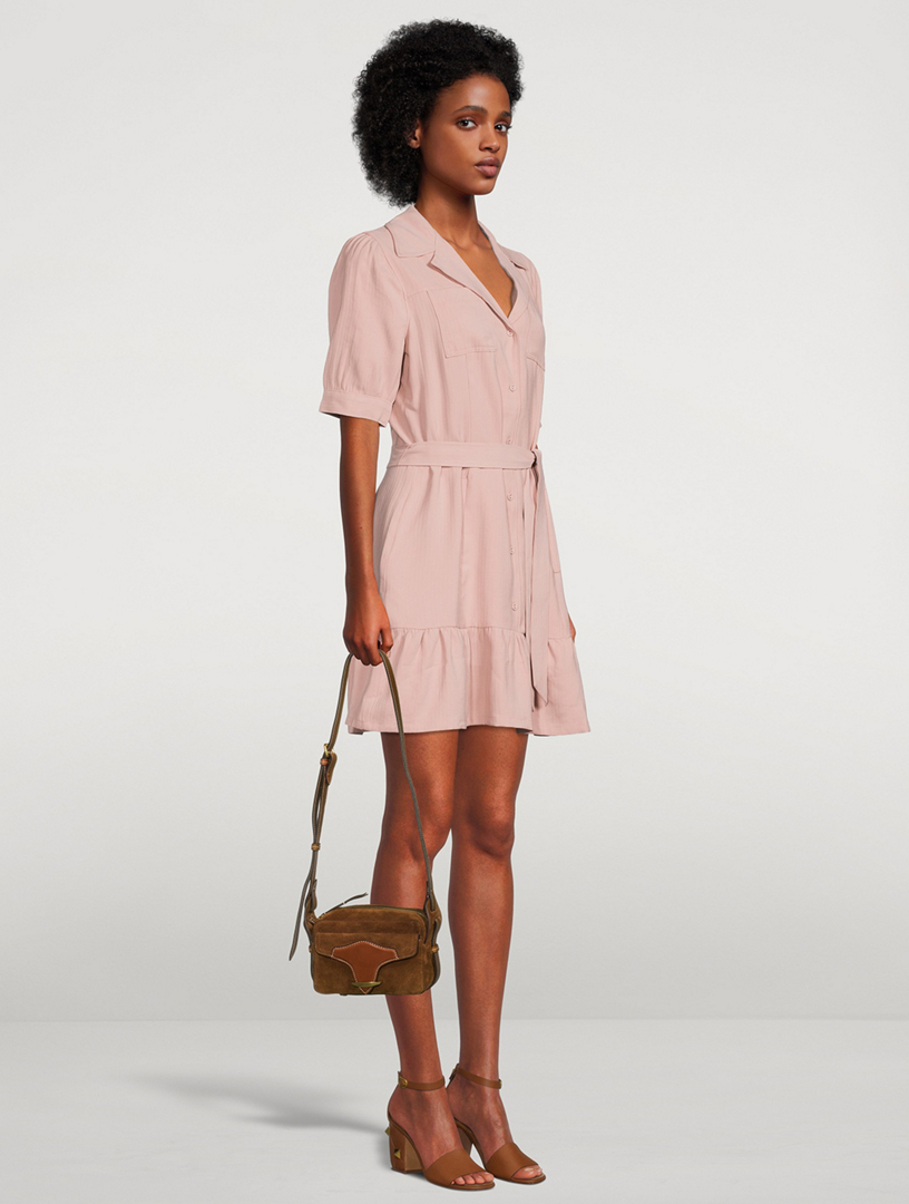Mayslie Belted Shirt Dress