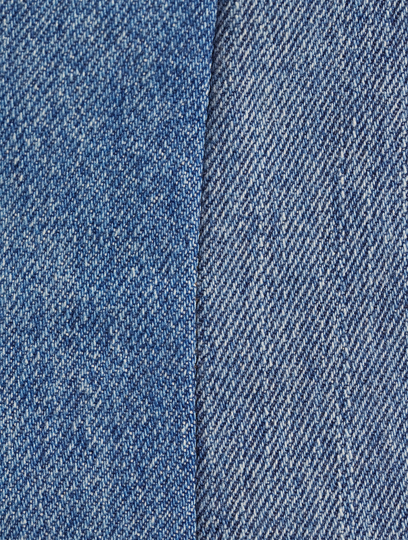 Upcycled Denim Mini Dress