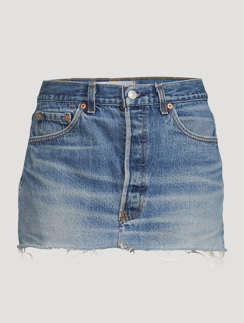 Vintage Denim Mini Skirt