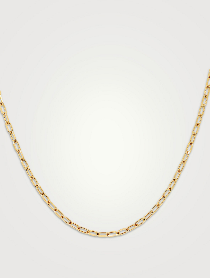 14K Gold Mini Link Necklace