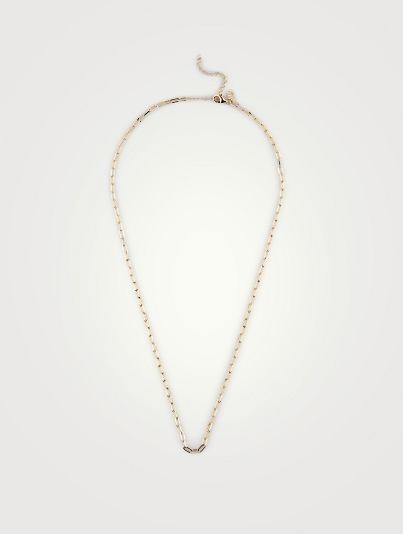 14K Gold Mini Link Necklace