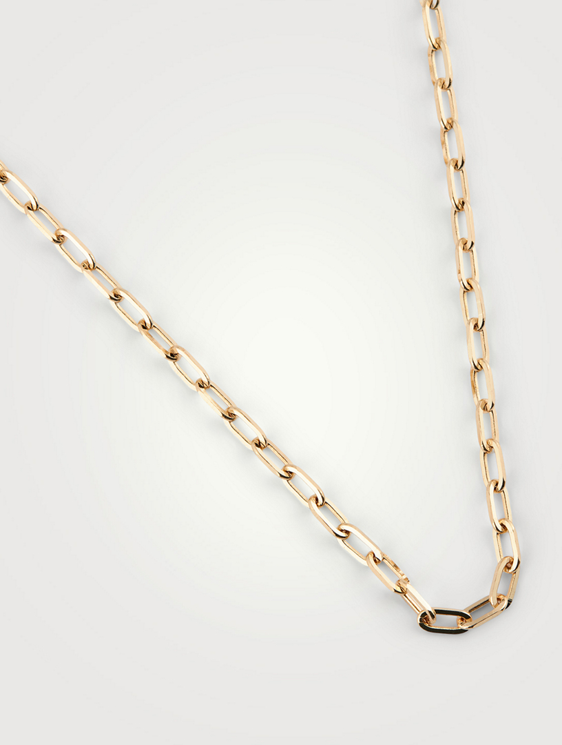 14K Gold Mini Link Necklace