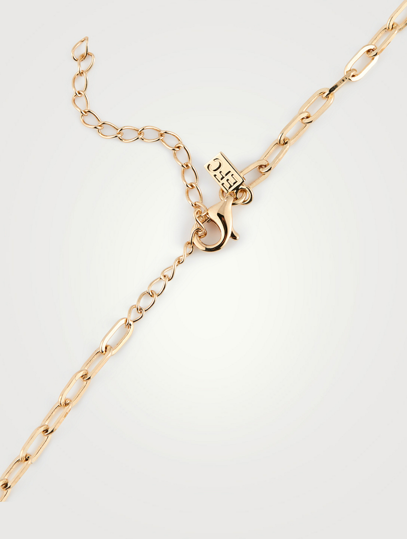 14K Gold Mini Link Necklace