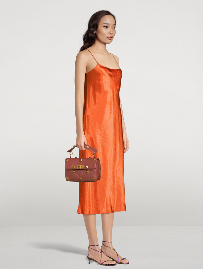 vince orange silk dress Satin Bias Tank Dress in Vince Products Women