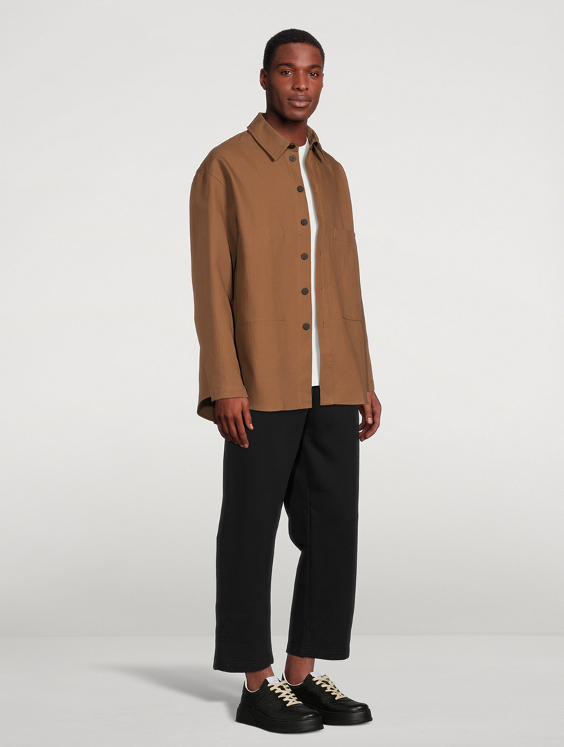 STUDIO NICHOLSON Bowdoin Cotton Oversized Shirt | Holt Renfrew