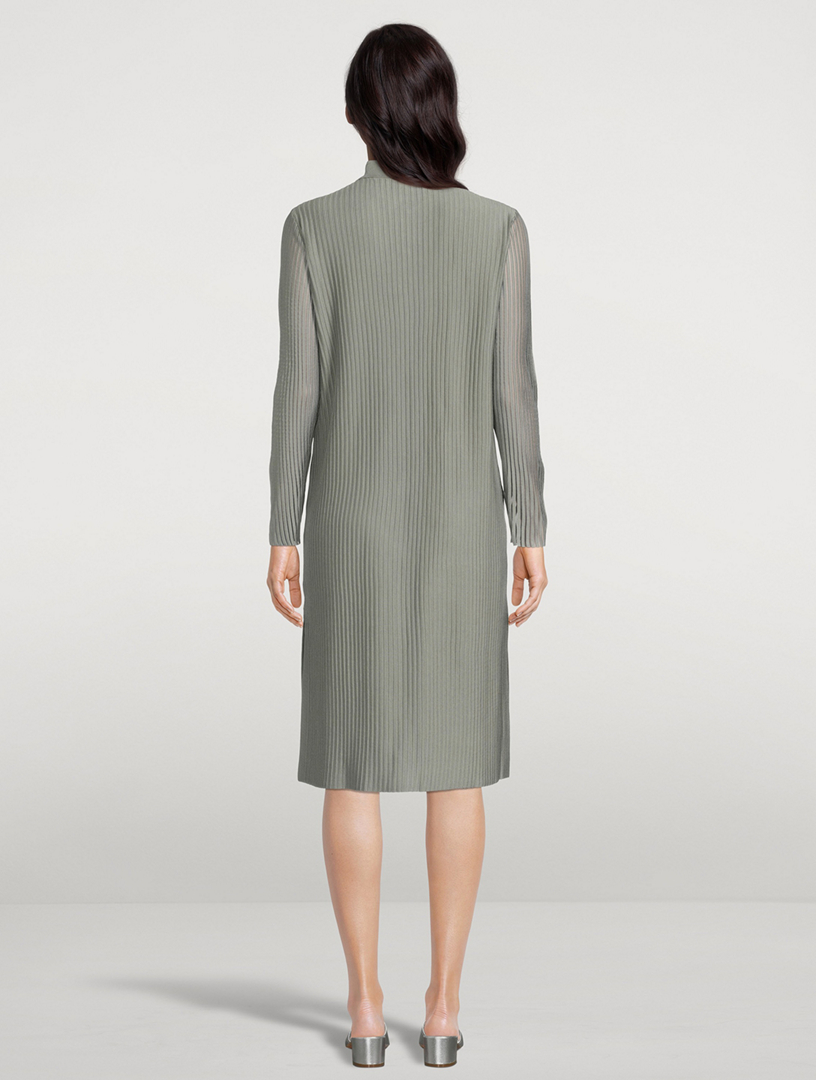 Long Rib-Knit Cardigan