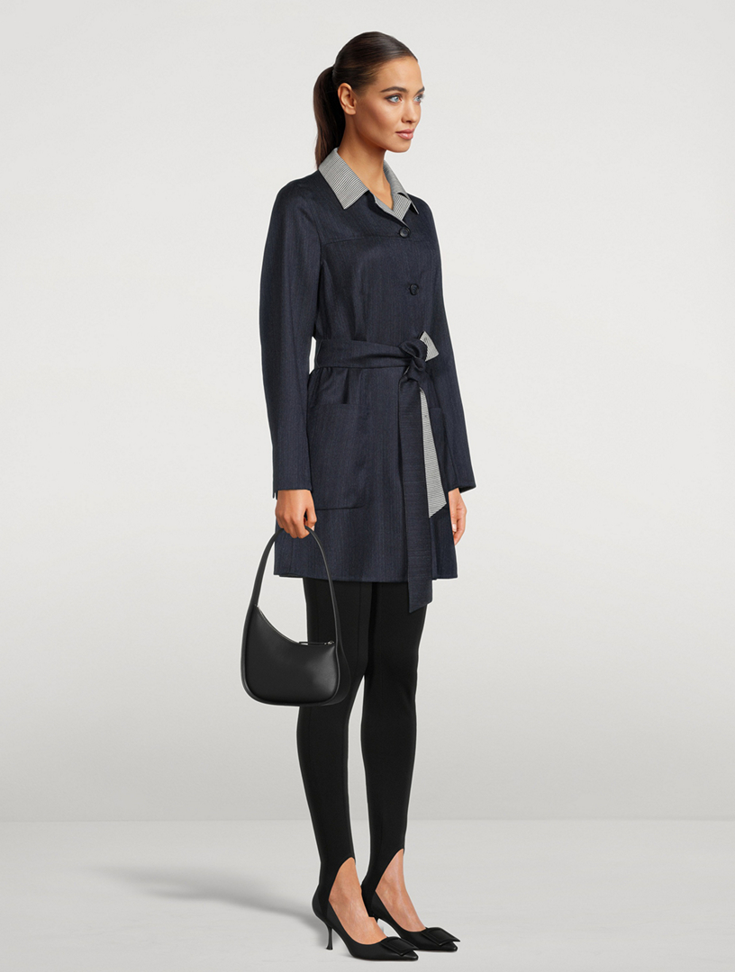 AKRIS Reversible Wool Double-Face Jacket