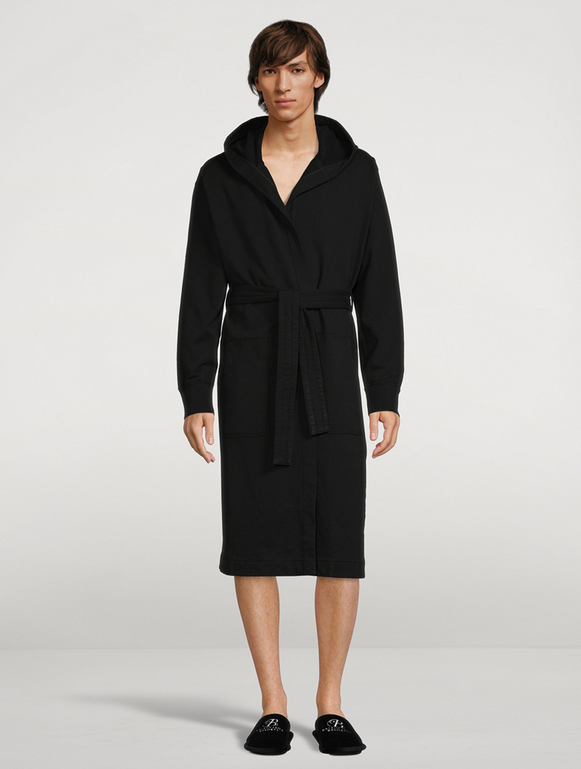 Midweight Terry Embroidered Hooded Robe