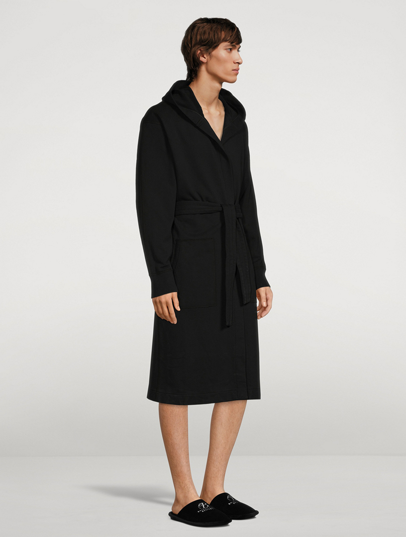 Midweight Terry Embroidered Hooded Robe