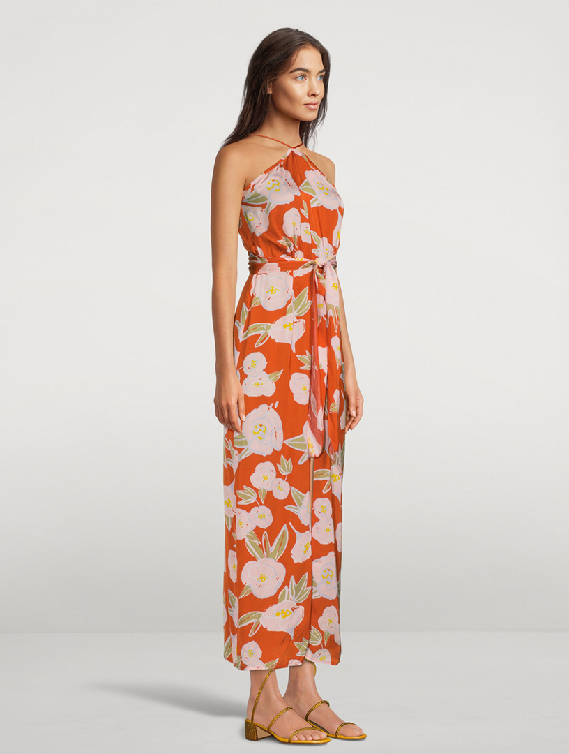 Luz Maxi Dress In Peony Print