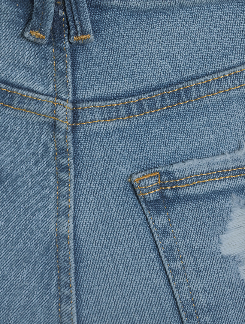 Good Classic Slim-Leg High-Waisted Jeans With Fray Hem
