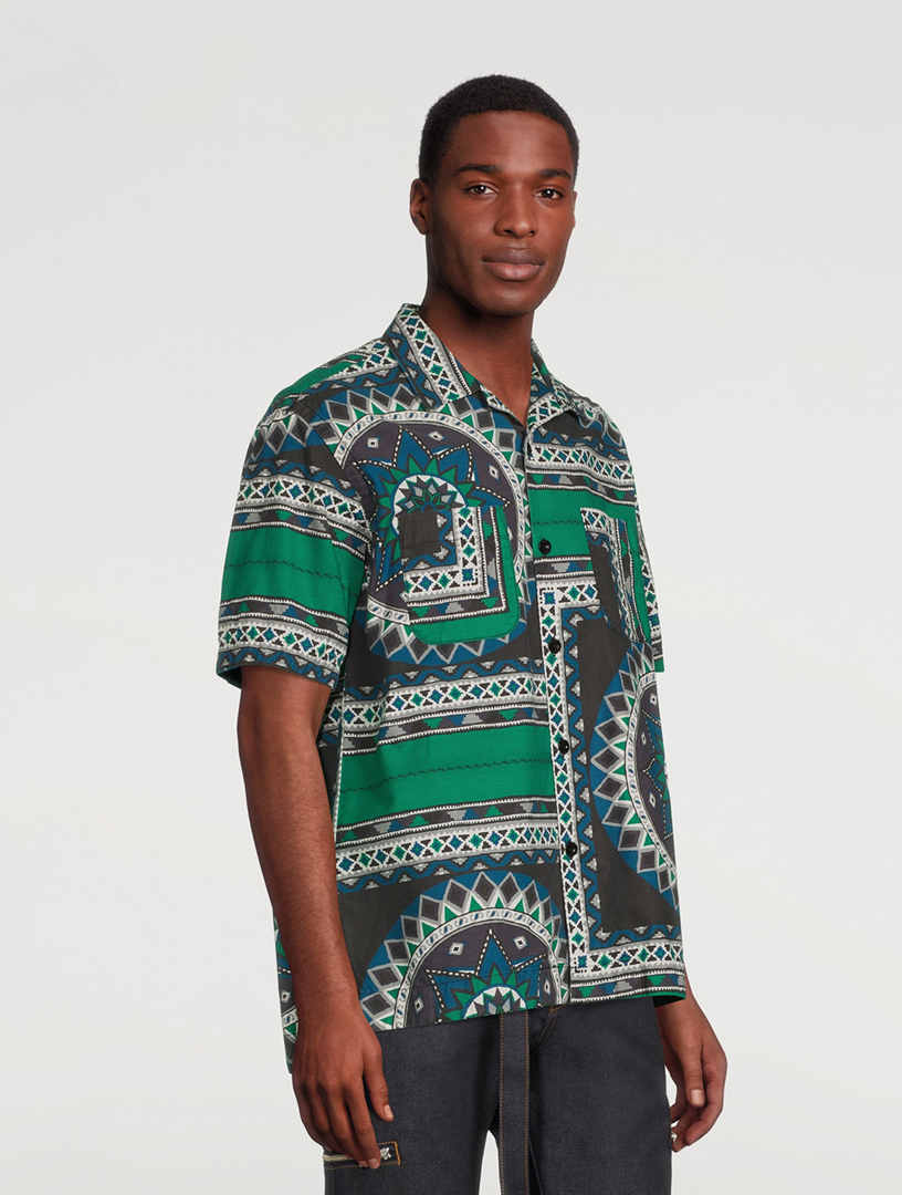 SACAI Camp Shirt In Bandana Print | Holt Renfrew