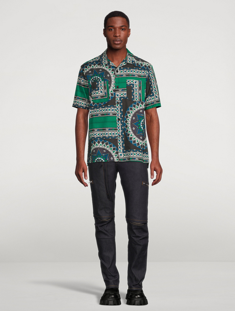 SACAI Camp Shirt In Bandana Print | Holt Renfrew