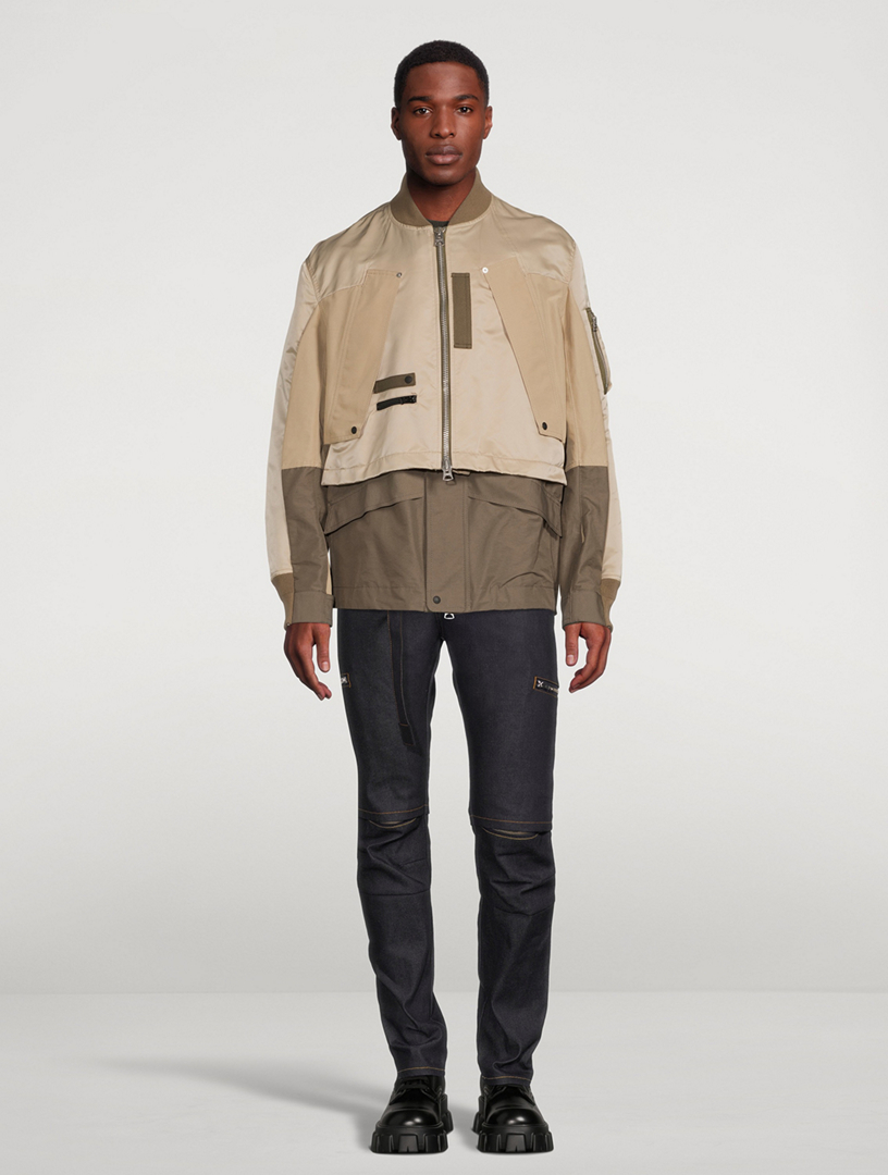 SACAI Nylon Twill Mix Blouson Jacket | Holt Renfrew