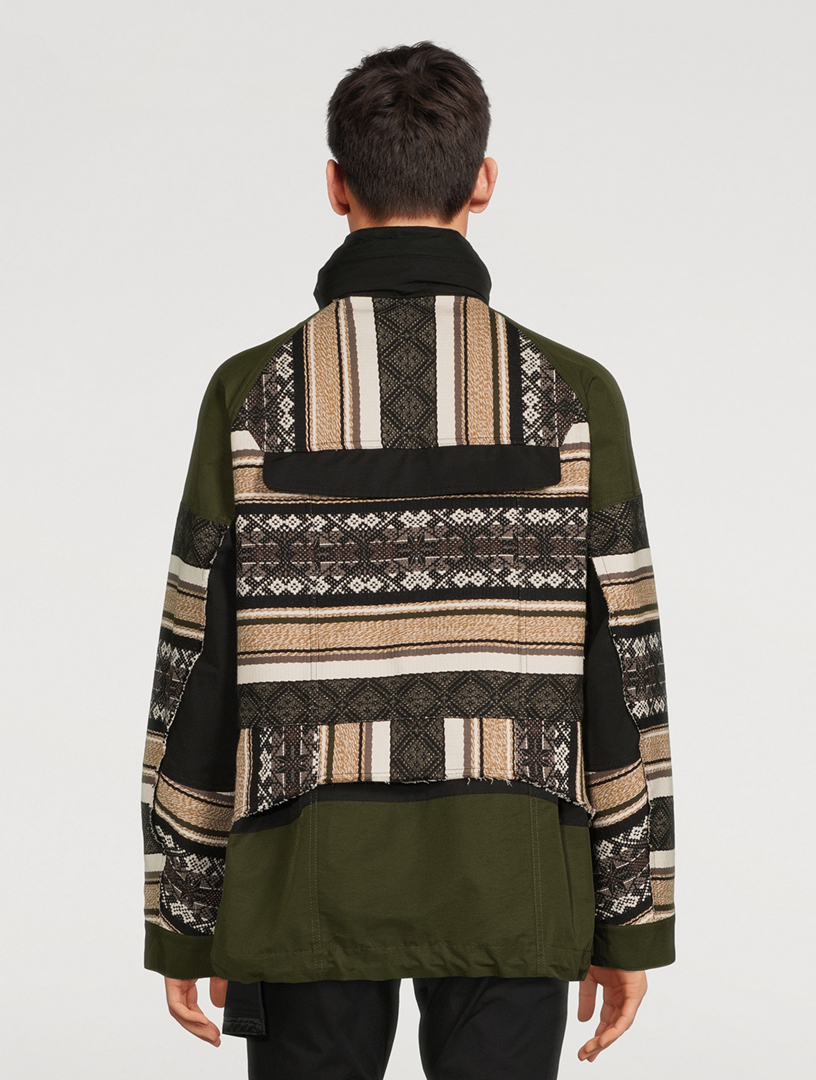 SACAI Rug Jacquard Blouson Jacket | Holt Renfrew