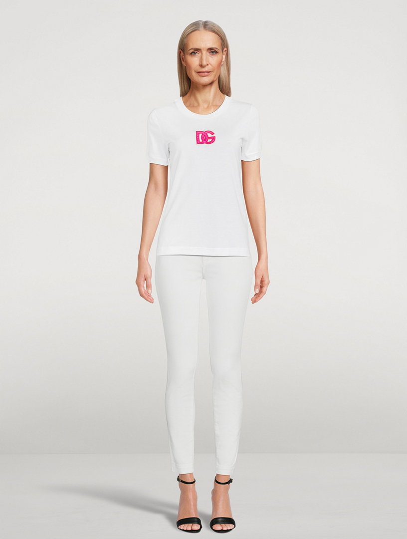 Jersey T-Shirt With Logo Patch