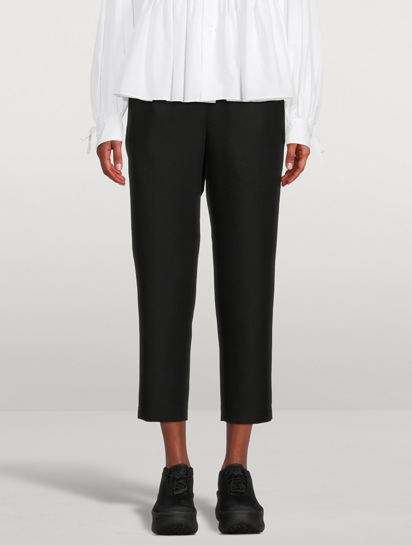 Cropped Twill Trousers