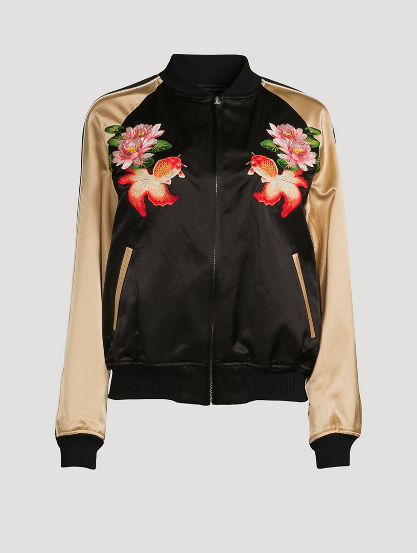 Satin Bomber Jacket