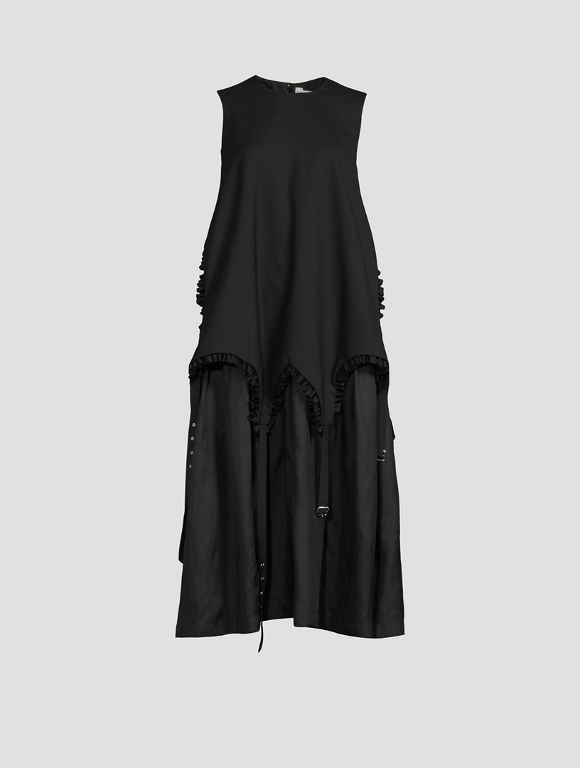 Harness Wool Midi Dress