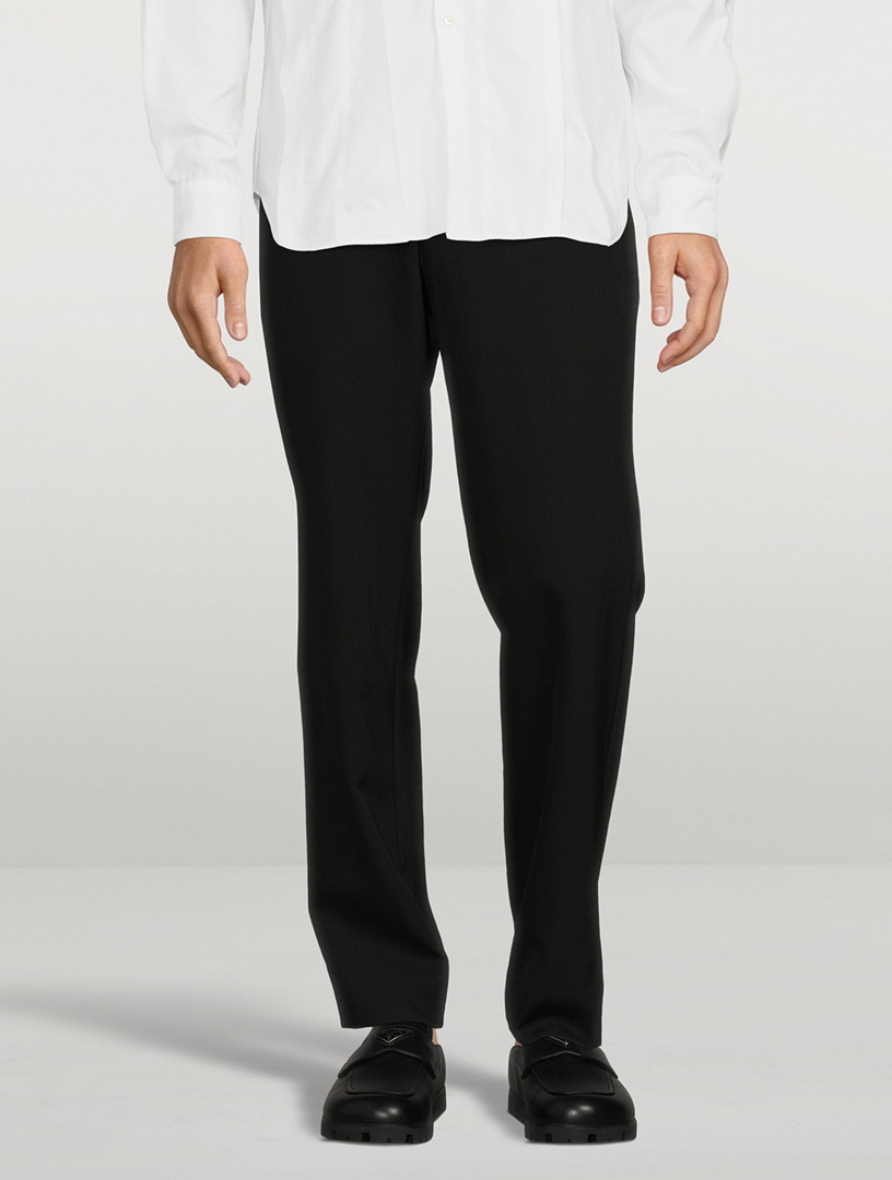 Wool Straight-Leg Pants