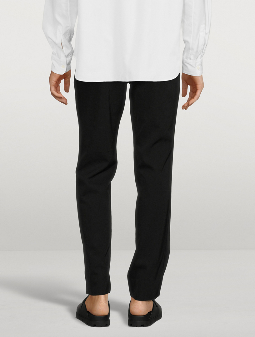 Wool Straight-Leg Pants