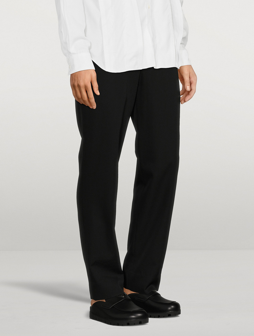 Wool Straight-Leg Pants