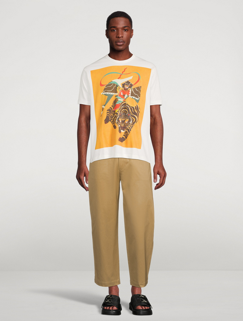 High-Waisted Cropped Pants