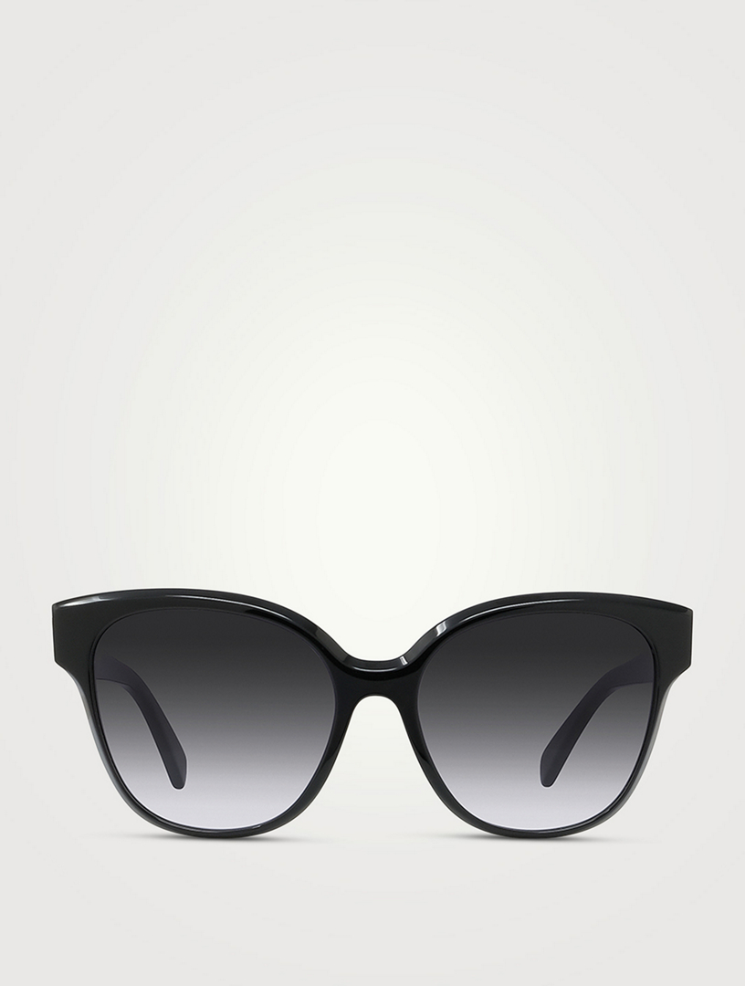 Celine Triomphe Cat-eye Acetate Sunglasses in Black