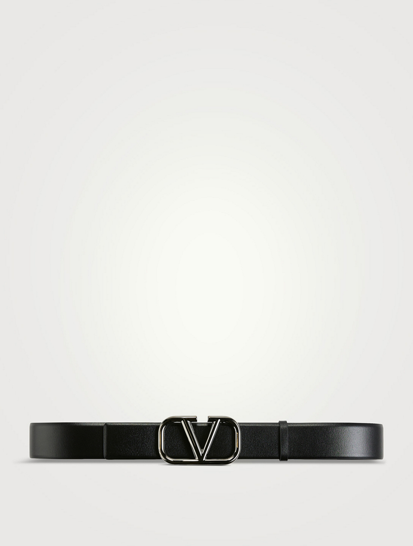 VALENTINO GARAVANI VLOGO Signature Leather Belt