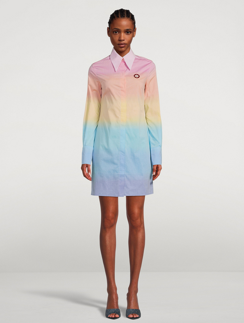 Rainbow Mini Shirt Dress