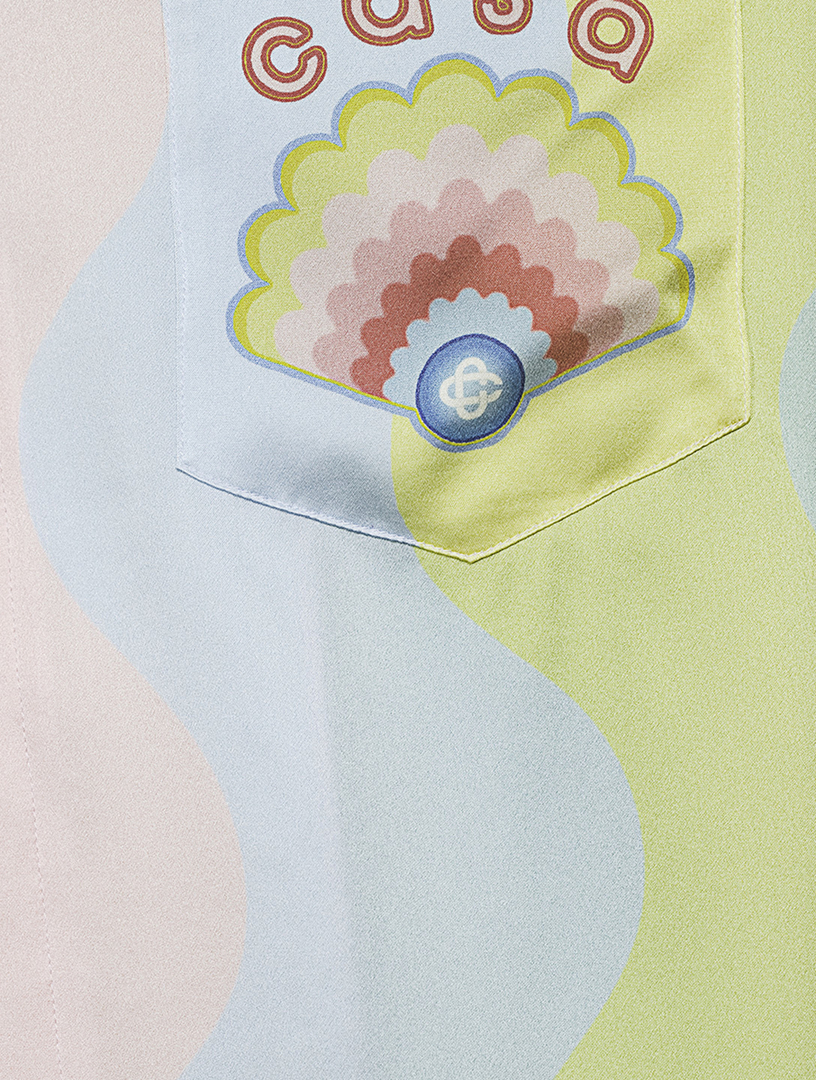 Casa Shell Silk Cuban Shirt