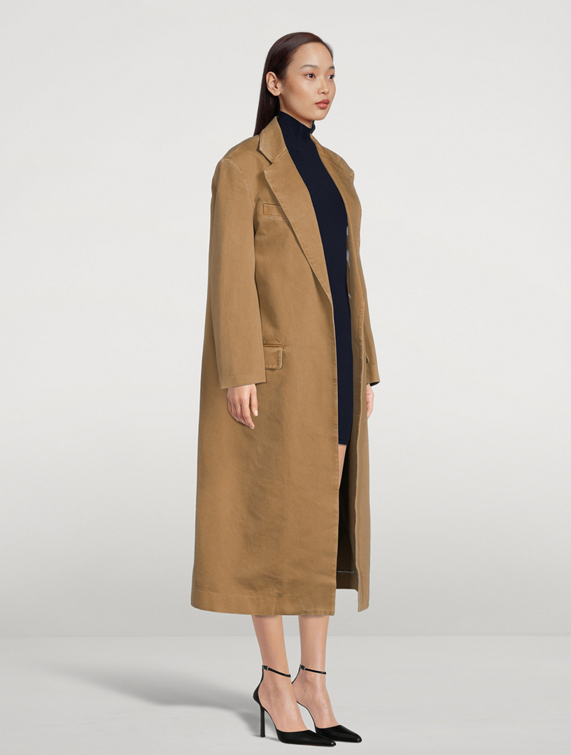 Oversized Denim Long Coat