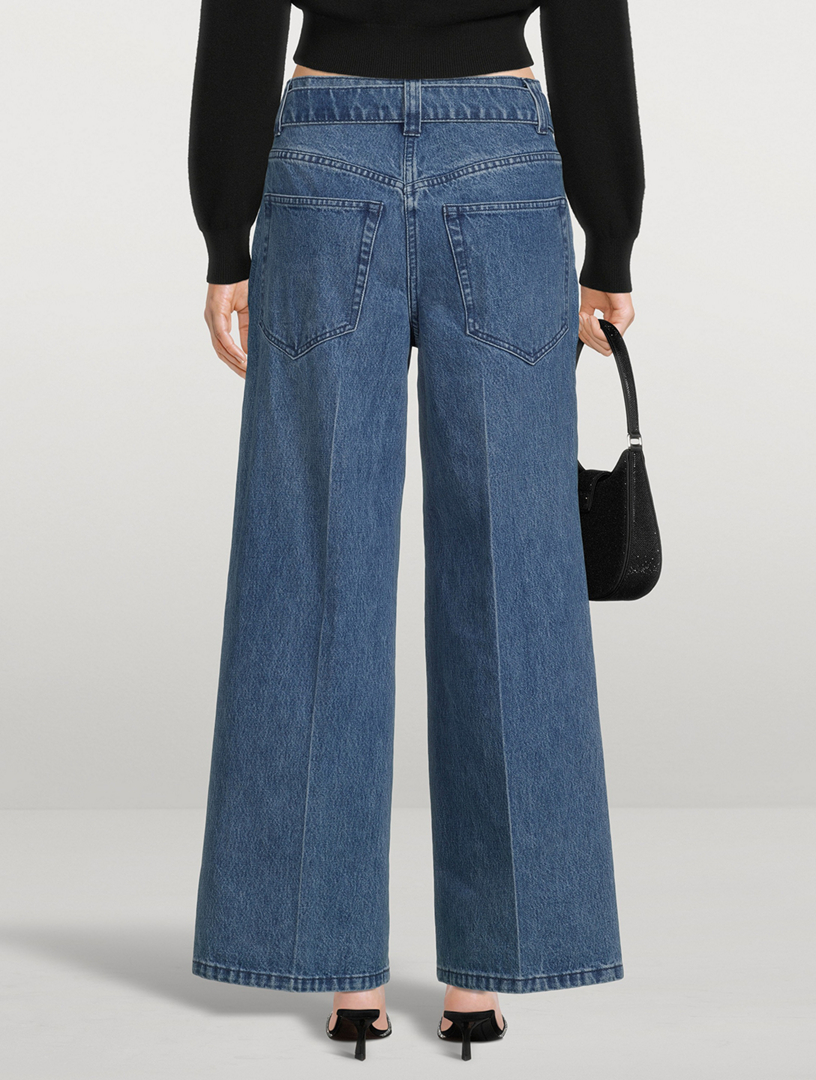 Raver Belted Wide-Leg Jeans