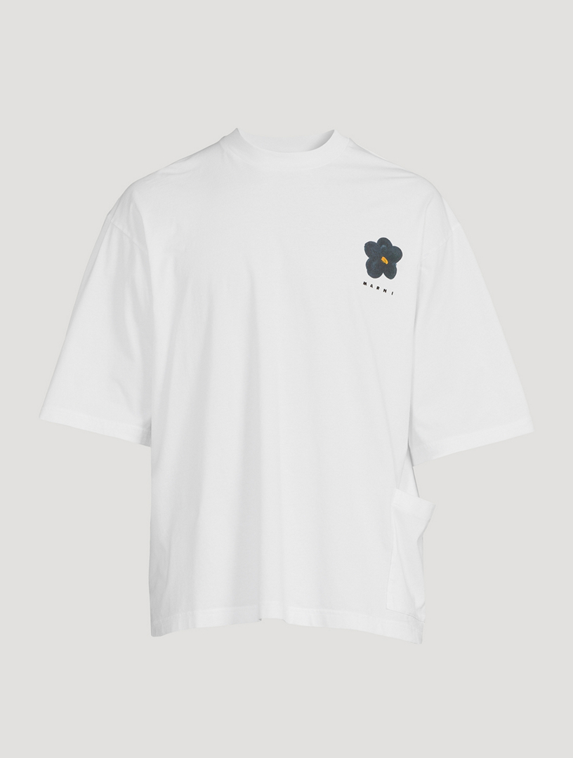【MARNI】Daisy logo printed jersey short sleeve T-shirt MARNI Jersey Crewneck T-Shirt In Daisy Print | Holt Renfrew