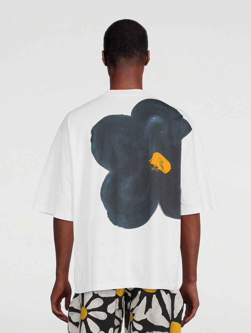 【MARNI】Daisy logo printed jersey short sleeve T-shirt MARNI Jersey Crewneck T-Shirt In Daisy Print | Holt Renfrew