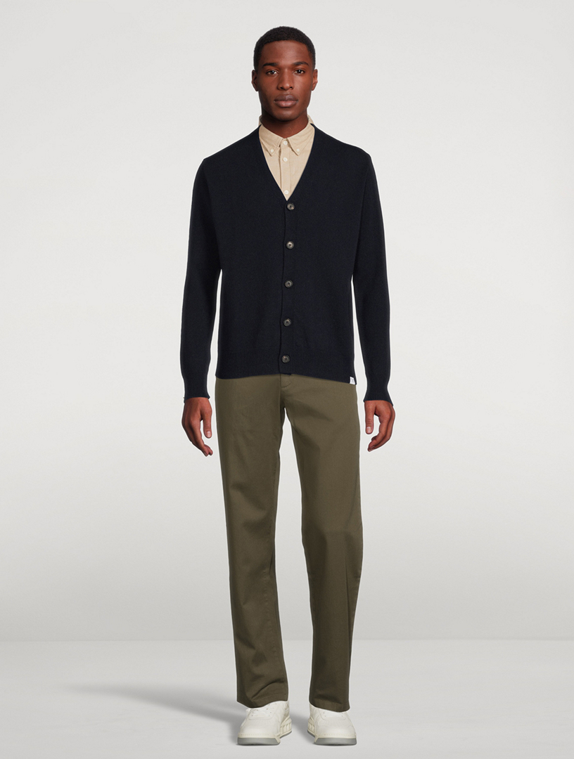 Adam Lambswool V-Neck Cardigan