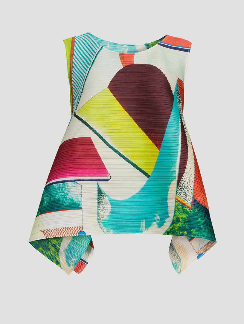 Pleats Please Issey Miyake Pleated Pinwheel Dress