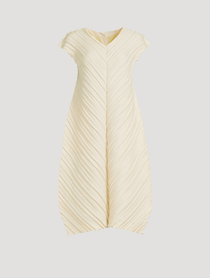 Herringbone Pleats Dress