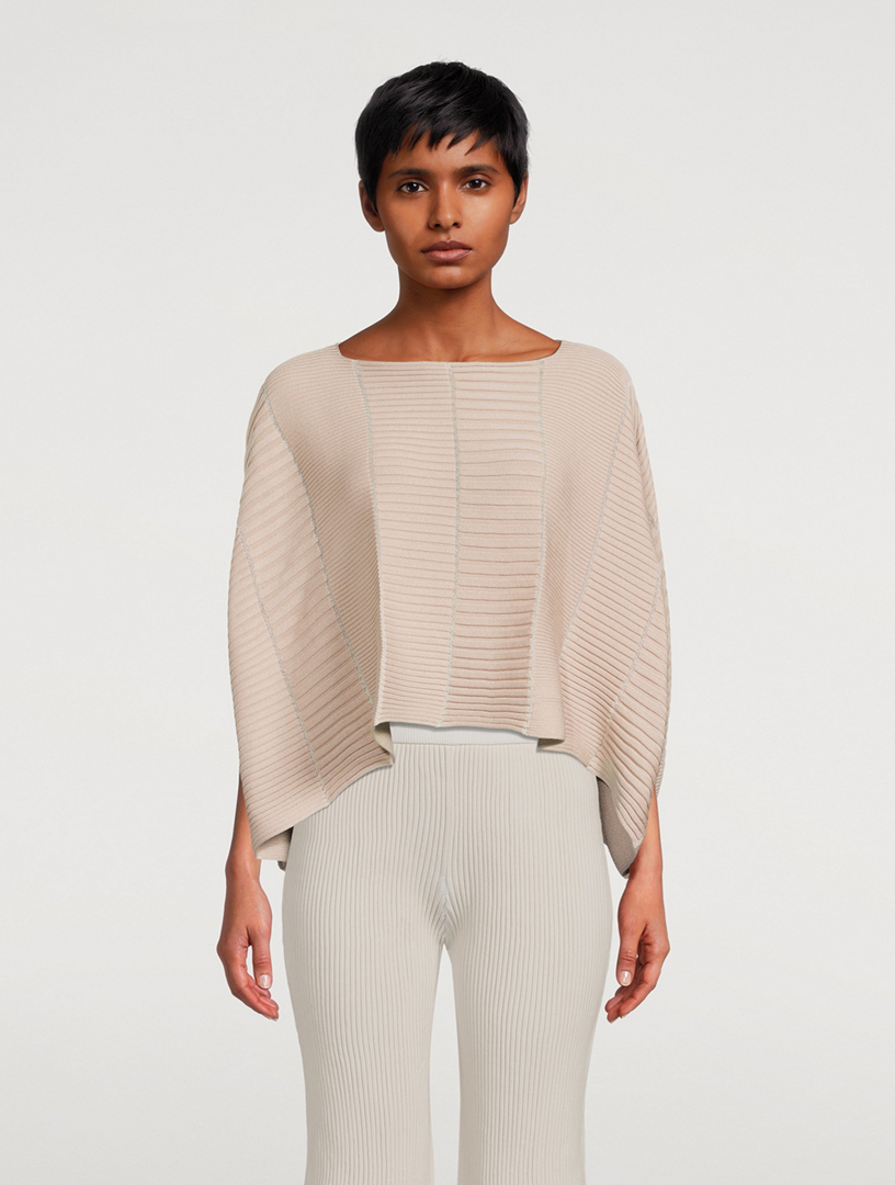 Column Knit Top