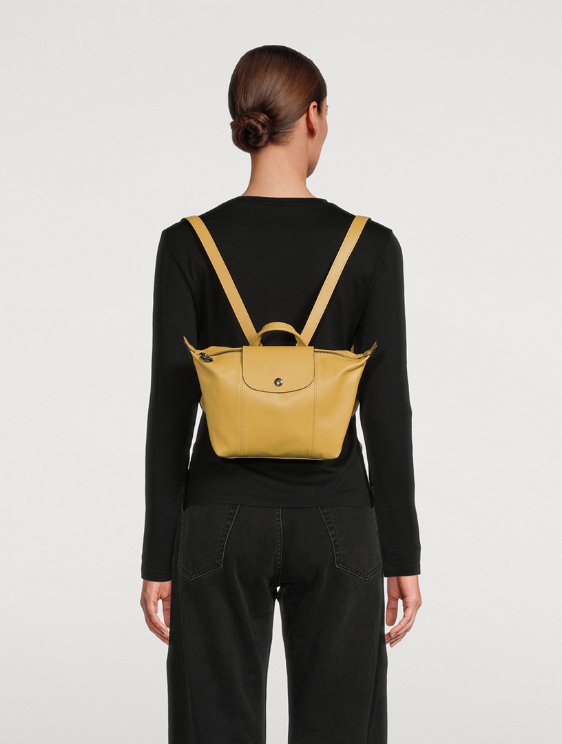 Longchamp store cuir backpack